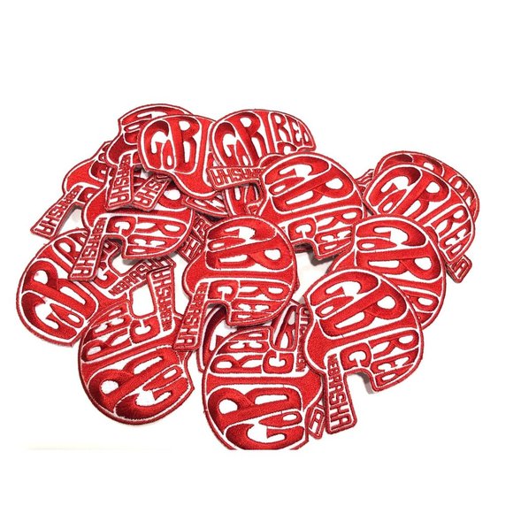 Go Big Red Nebraska Cornhuskers Team Helmet Patches Bundled Deal 10Pc - Picture 4 of 4